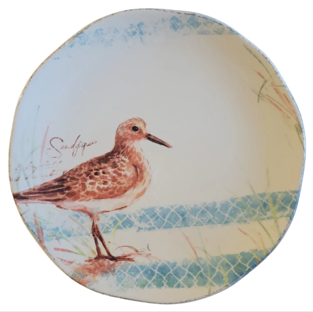 1 Vtg Sandpiper Pier 1 Imports Earthenware Plate